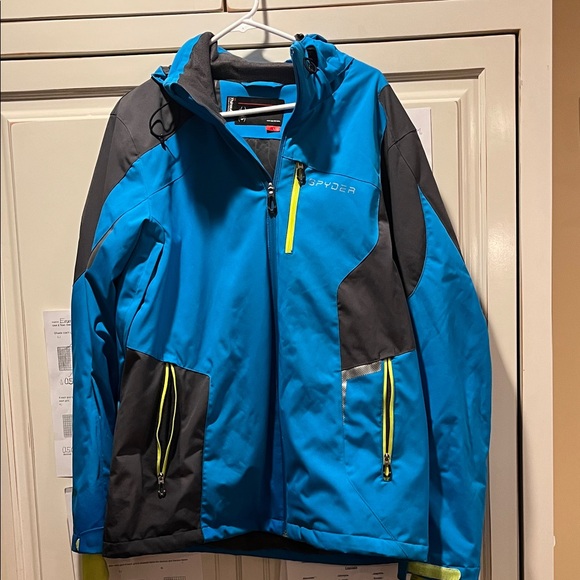Spyder Men's Vibrant Blue Snow jacket size large - Picture 1 of 9